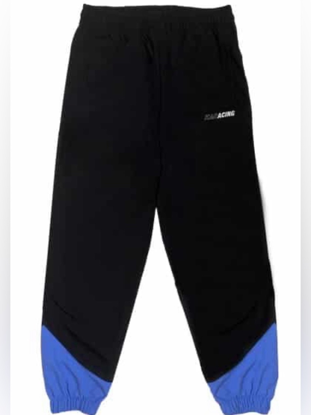Kids Black and Blue Racing Jogger Pants